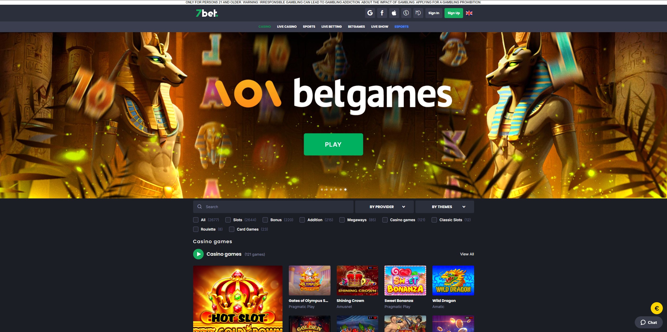 7BET Casino screenshot 2