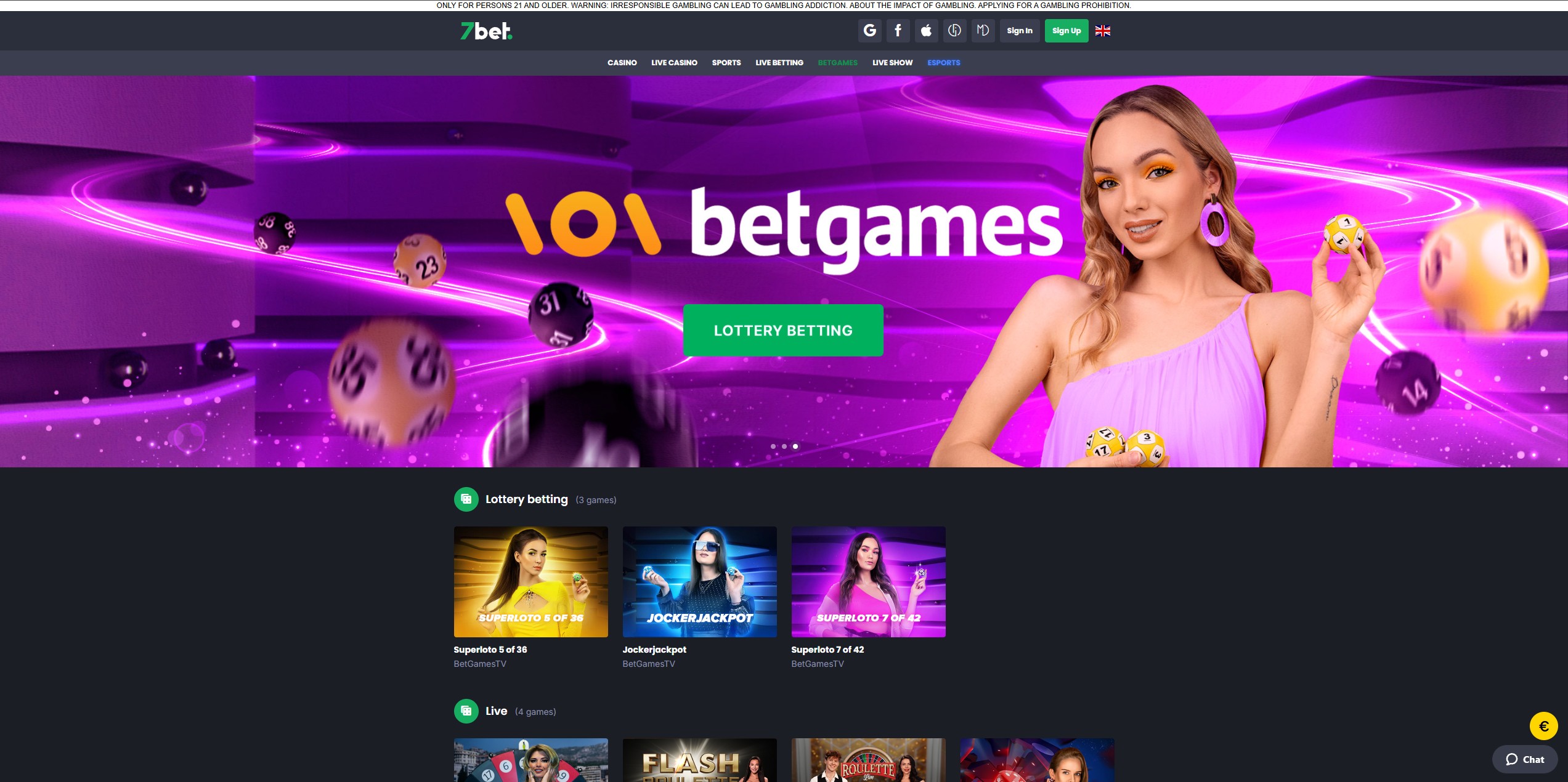 7BET Casino screenshot 5