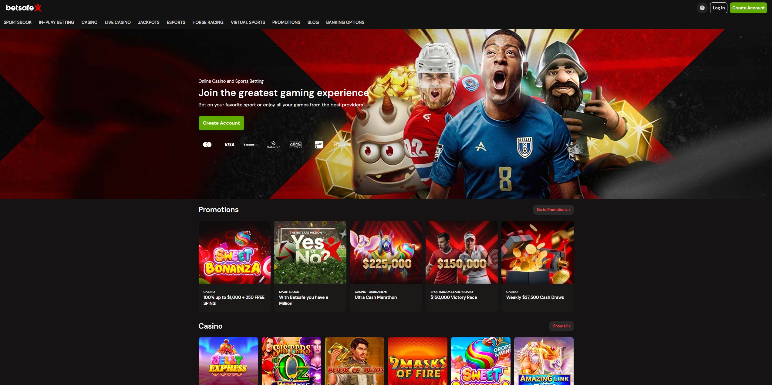 Betsafe Casino screenshot 1