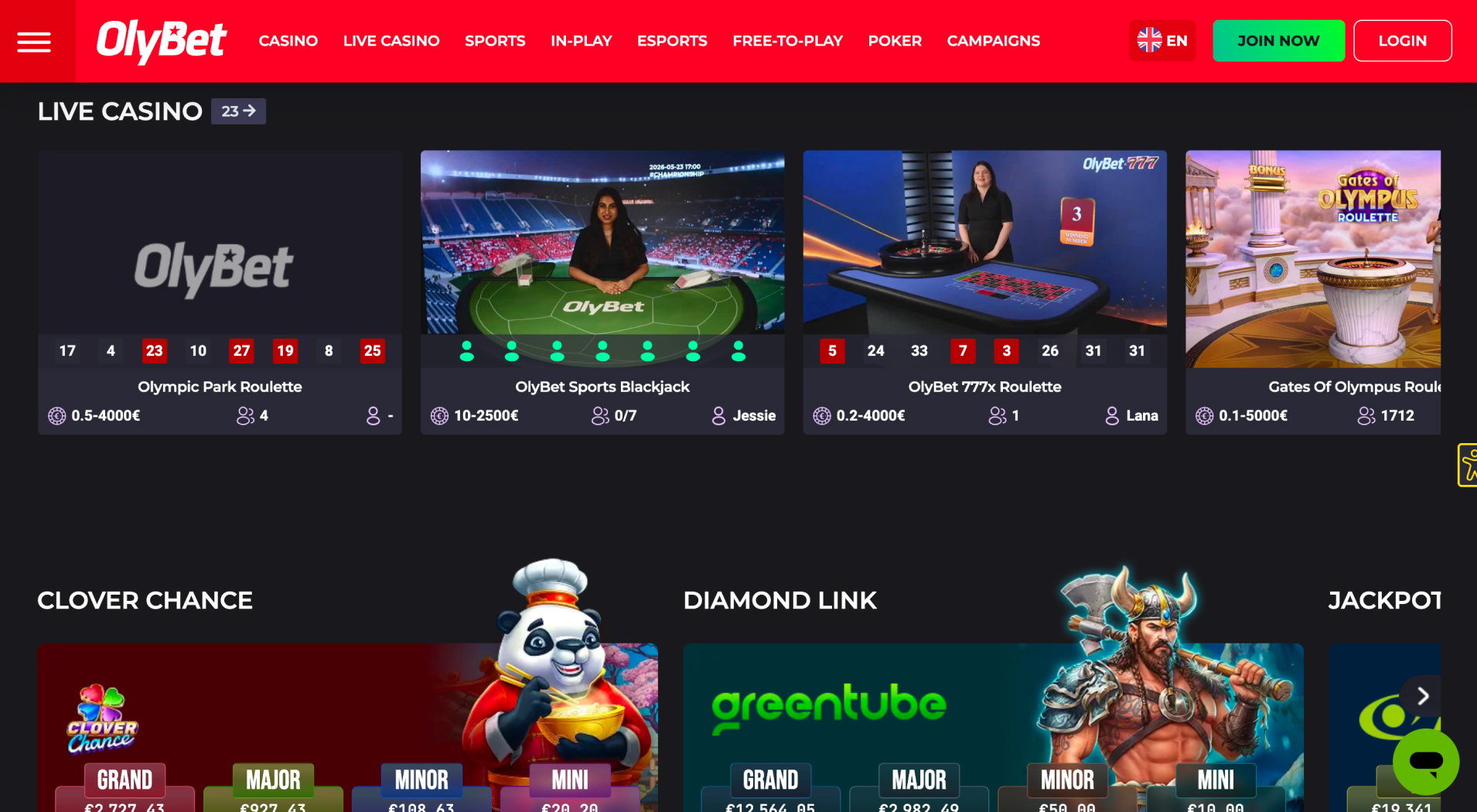 OlyBet Casino screenshot 5
