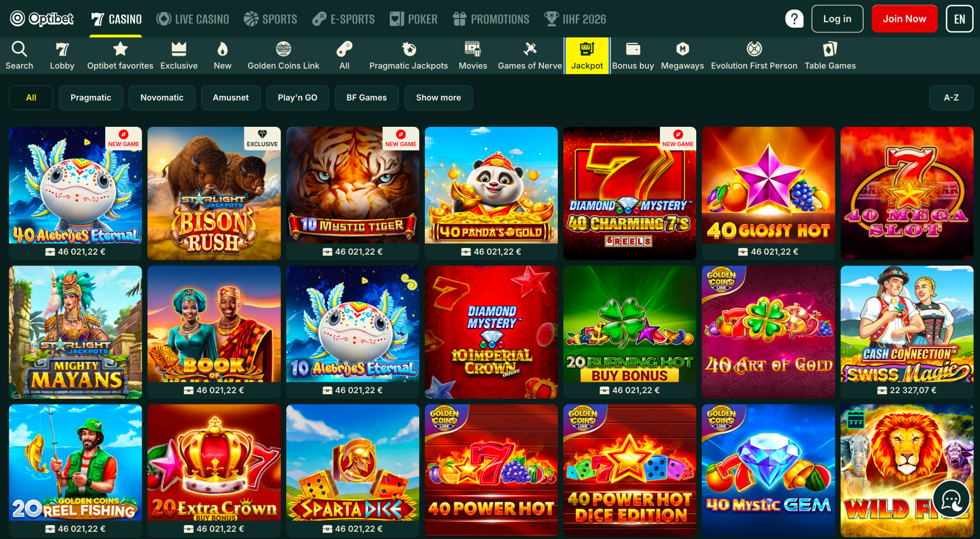 Optibet Casino screenshot 5