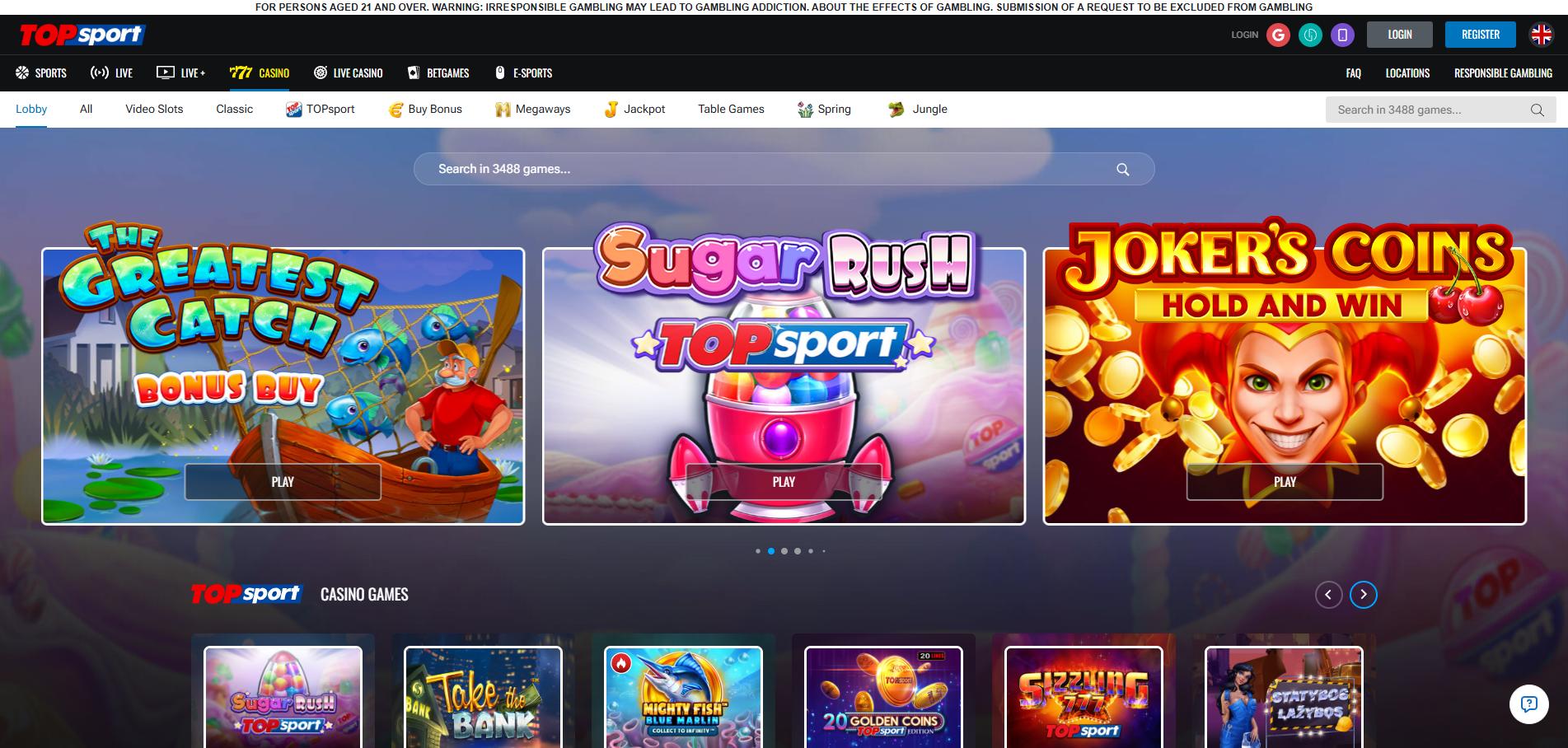 TopSport Casino screenshot 2