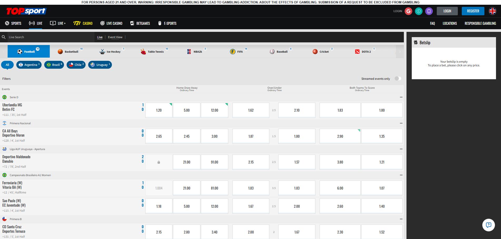 TopSport Casino screenshot 4