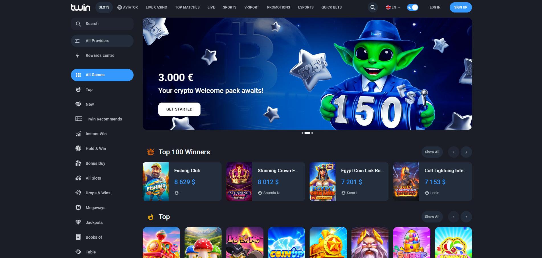 Twin Casino screenshot 1