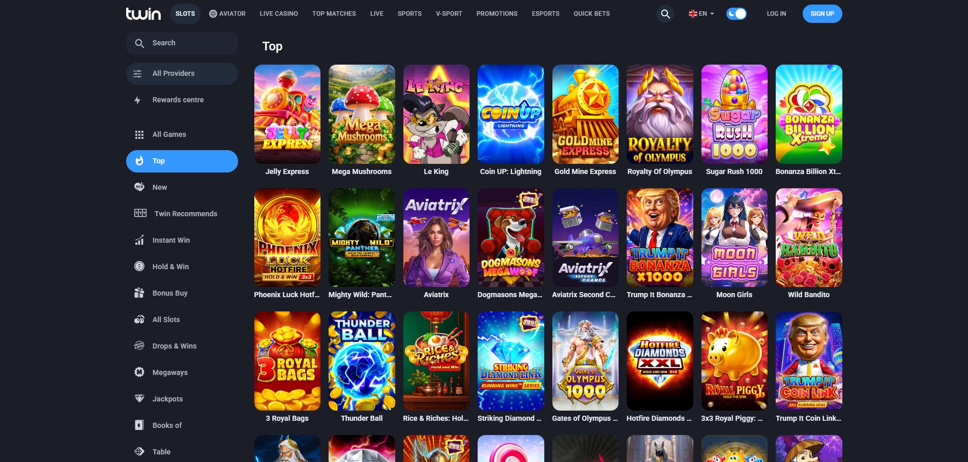 Twin Casino screenshot 2