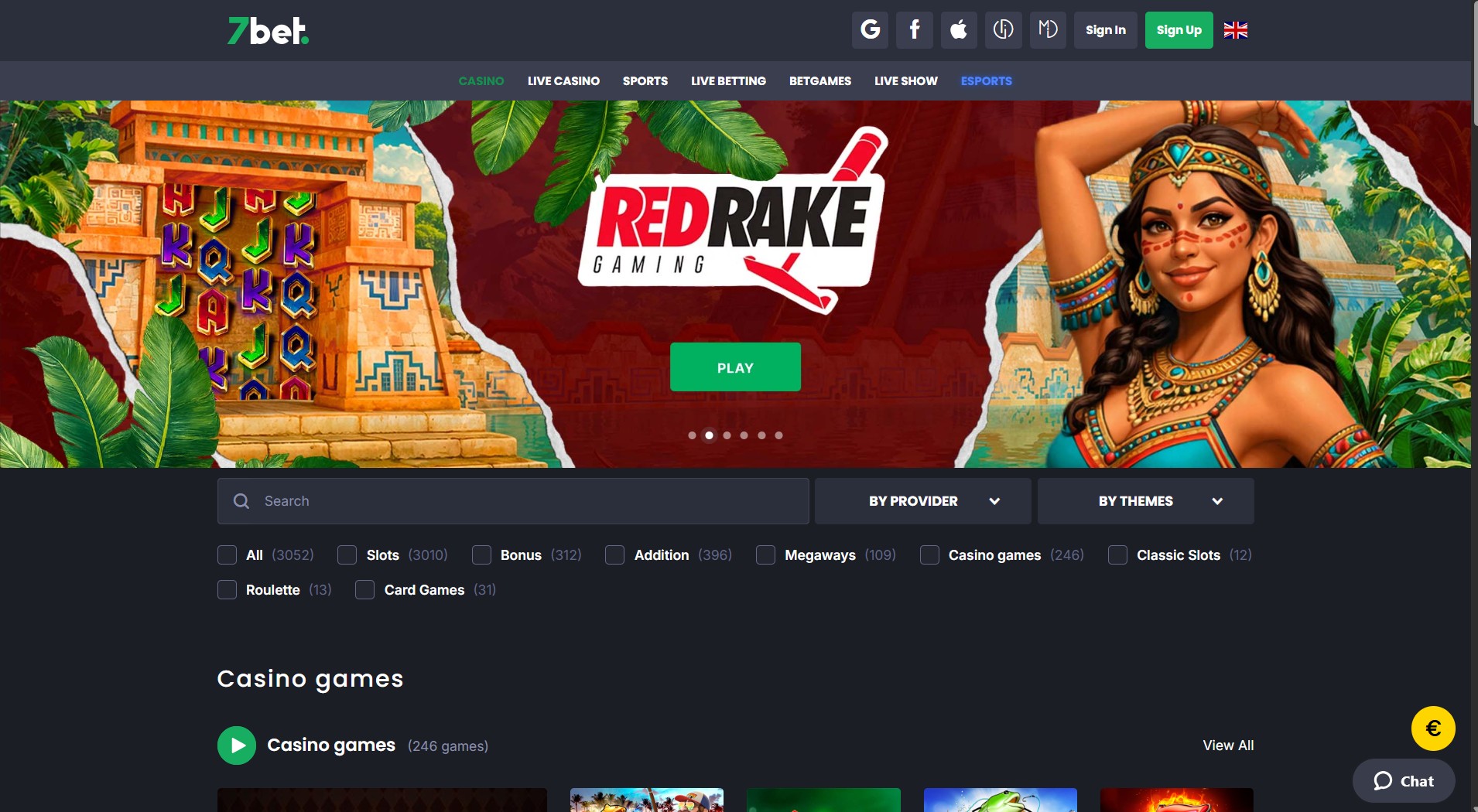 1. 7bet Kazino- Geriausias Online Kazino Pasirinkti