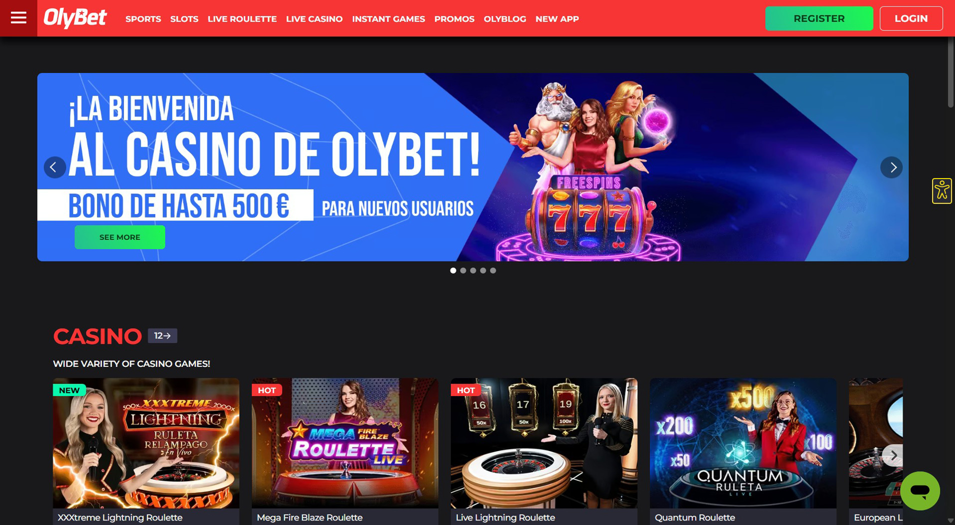 2. OlyBet Kazino- Greitas Online Kazino Prieiga