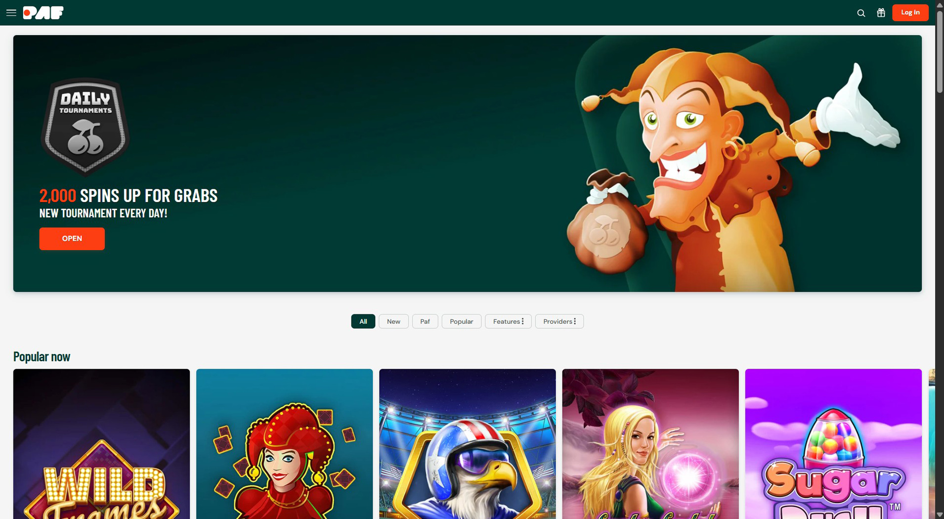 7. Paf Kazino- Subalansuotas Online Kazino Pasiūlymas